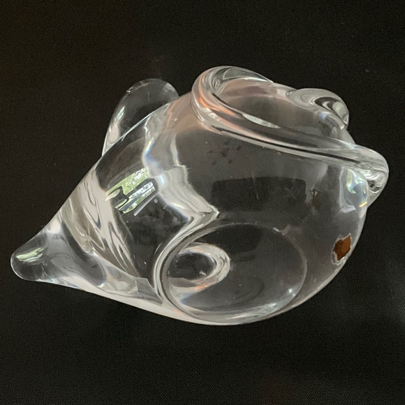 Art Glass Clear Paperweight Mouse - Picture 2 of 6
